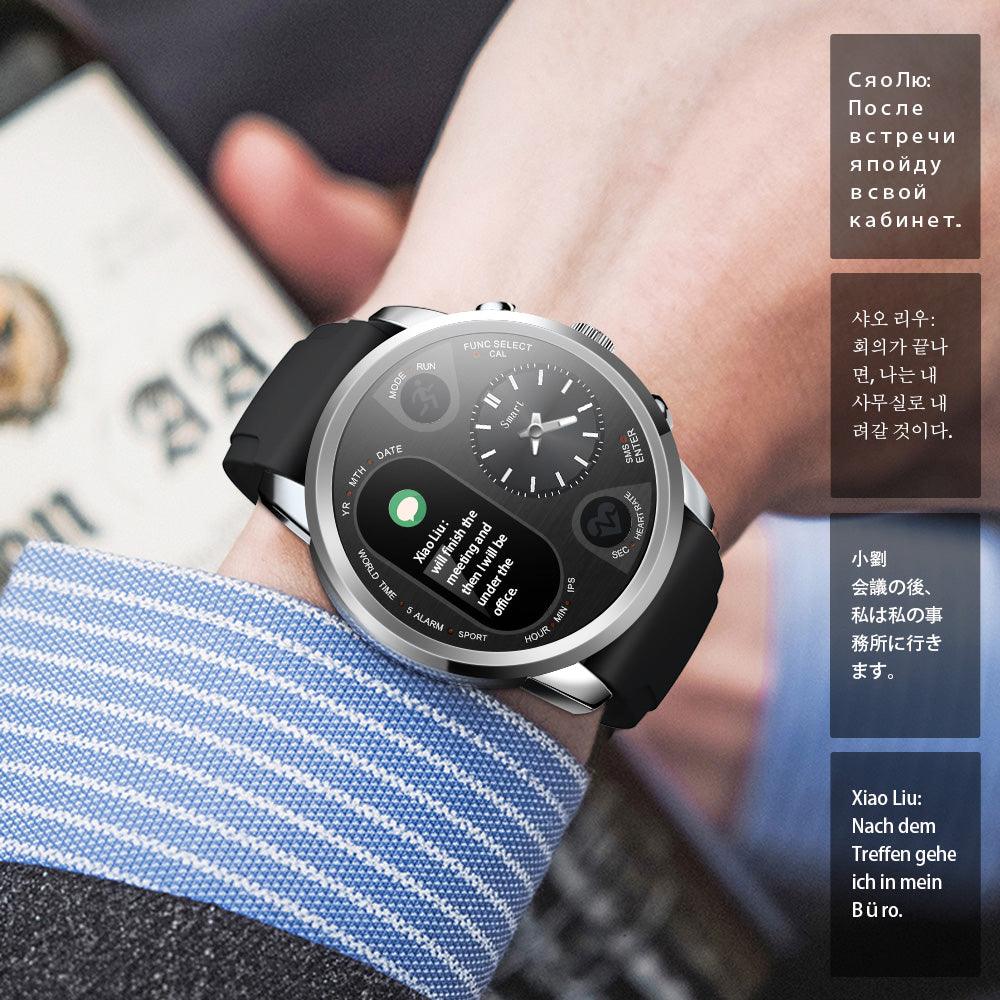 Smart Watch With Dual Time Zone Display - TIMEDIUM