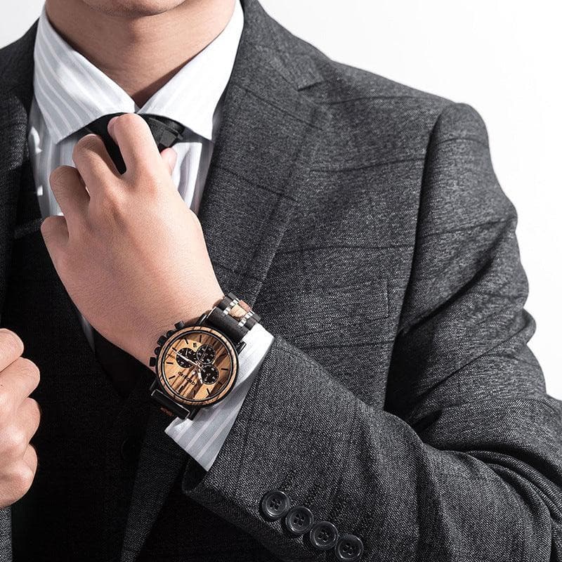 Gentleman Style Wooden Watch - TIMEDIUM