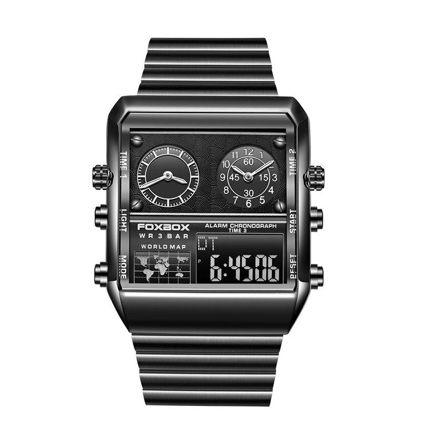 LIGE Creative Dual Display Men's Watch - TIMEDIUM