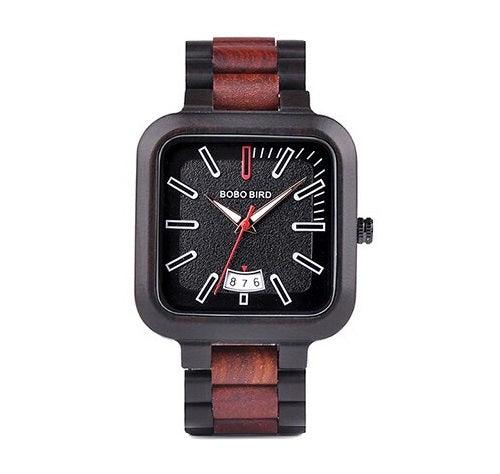 Luxury Top Brand Square Wooden Watches - TIMEDIUM