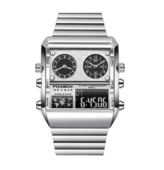 LIGE Creative Dual Display Men's Watch - TIMEDIUM