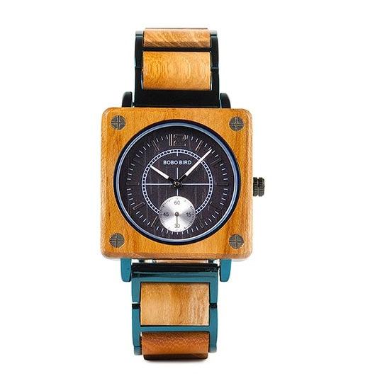 Square New Design Wooden Wristwatch Timepiece - TIMEDIUM